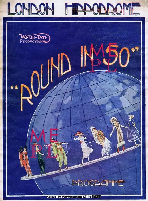 : Programme cover for Round in 50, 1922 : Programme cover for Round in 50, 1922