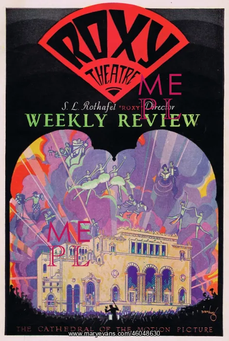 : Programme cover for the Roxy Theatre, New York, 1927 : Programme cover for the Roxy Theatre, New York, 1927