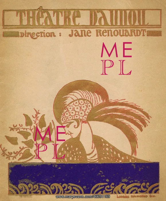  : Programme cover for the Theatre Daunou