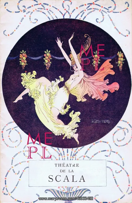 : Programme cover for Theatre de la Scala, Paris, early 1920s : Programme cover for Theatre de la Scala, Paris, early 1920s