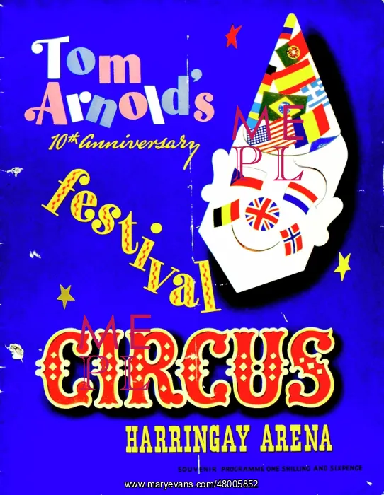 : Programme cover, Tom Arnold's Festival Circus : Programme cover, Tom Arnold's Festival Circus