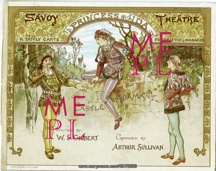 : Programme design, Gilbert & Sullivan, Princess Ida : Programme design, Gilbert & Sullivan, Princess Ida