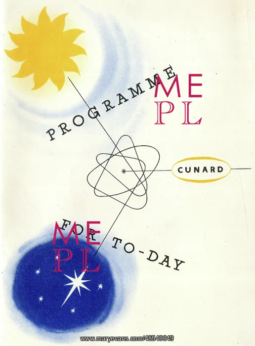 : Programme of Events on board RMS Mauretania : Programme of Events on board RMS Mauretania