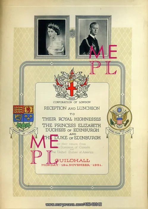 : Programme for Guildhall reception and luncheon : Programme for Guildhall reception and luncheon