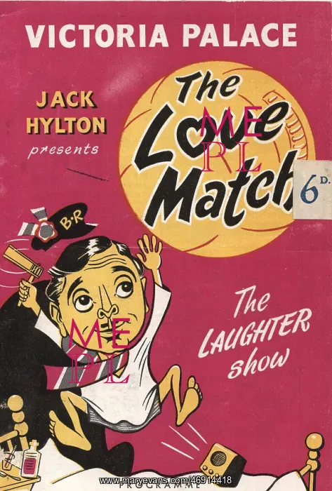 : Programmes - 1954, The Love Match, programme : Programmes - 1954, The Love Match, programme