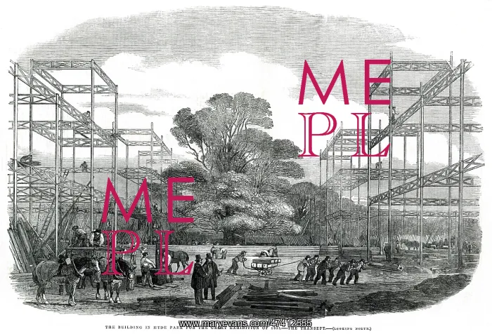 : Progress of building for the International Exhibition 1850 : Progress of building for the International Exhibition 1850