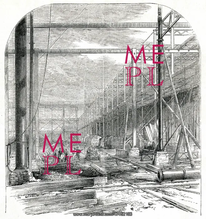 : Progress of building for the International Exhibition 1861 : Progress of building for the International Exhibition 1861