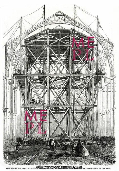 : Progress of building for the International Exhibition 1861 : Progress of building for the International Exhibition 1861