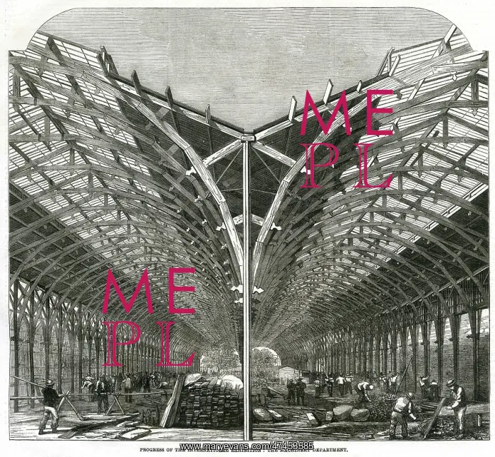 : Progress of building for the International Exhibition 1861 : Progress of building for the International Exhibition 1861