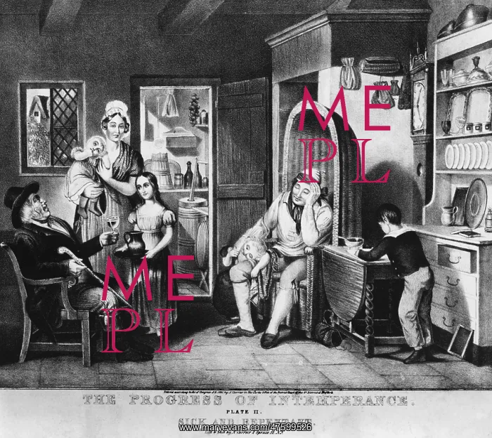 : The Progress of Intemperance - Sick and Repentant : The Progress of Intemperance - Sick and Repentant