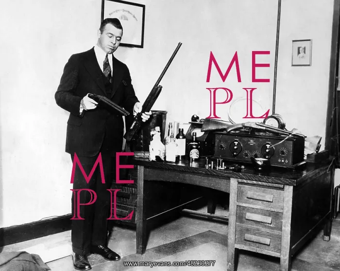 : Prohibition: Confiscated weapons in Atlantic City, 1929 : Prohibition: Confiscated weapons in Atlantic City, 1929