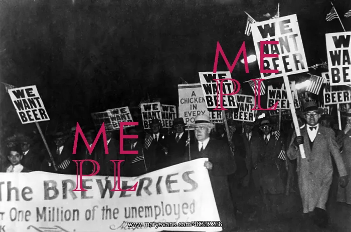 : Prohibition: Demonstration in Newark, 1931 : Prohibition: Demonstration in Newark, 1931