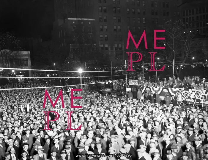 : Prohibition: Demonstration in Newark, 1931 : Prohibition: Demonstration in Newark, 1931