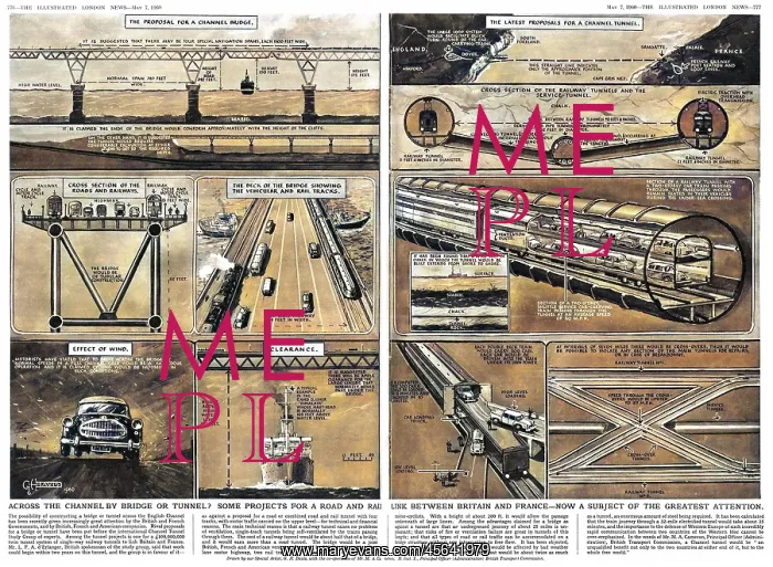 : Projects for a road & rail link between Britain & France : Projects for a road & rail link between Britain & France