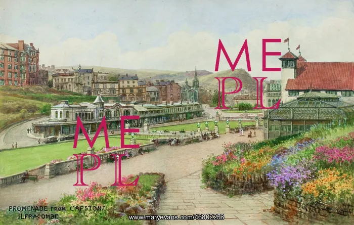 : Promenade from Capstone, Ilfracombe, North Devon : Promenade from Capstone, Ilfracombe, North Devon