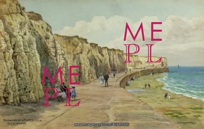 : Promenade and Cliffs, Westbrook, Kent : Promenade and Cliffs, Westbrook, Kent