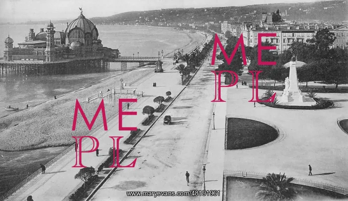 : Promenade des Anglais in Nice, 1911 : Promenade des Anglais in Nice, 1911
