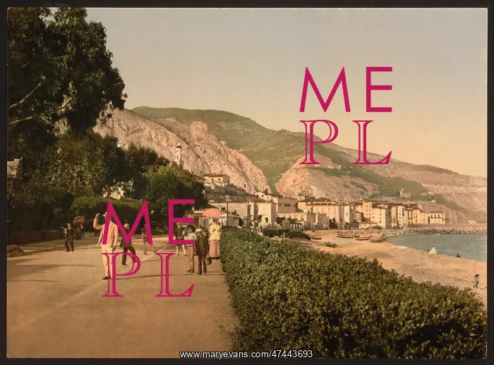 : Promenade du midi, Mentone, Riviera : Promenade du midi, Mentone, Riviera