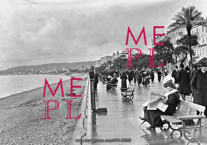 : Promenade of the English in Nice, 1912 : Promenade of the English in Nice, 1912