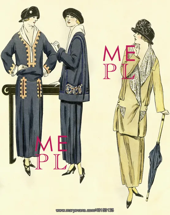 : Promenading fashions, 1923 : Promenading fashions, 1923