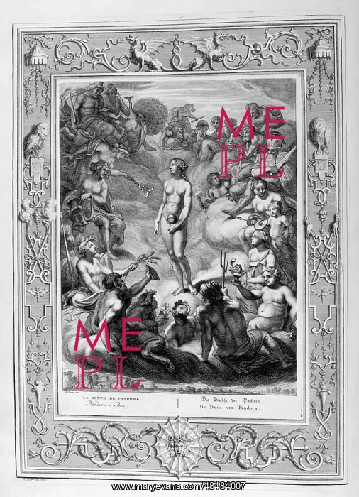 : Prometheus devoured by the eagle. Engraved illustration : Prometheus devoured by the eagle. Engraved illustration