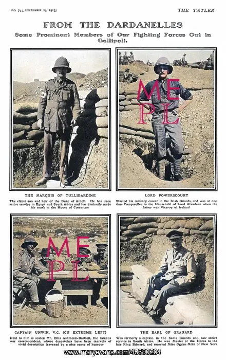 : Prominent personalities serving in Gallipoli, WW1 : Prominent personalities serving in Gallipoli, WW1
