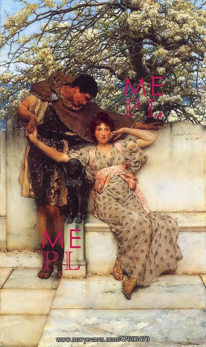 : The Promise of Spring, by Alma-Tadema : The Promise of Spring, by Alma-Tadema