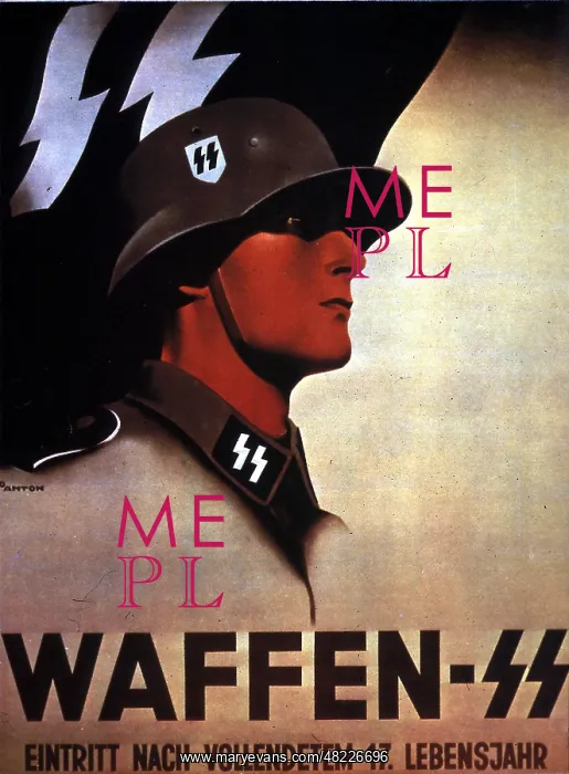 : Promotional poster for the Waffen-SS : Promotional poster for the Waffen-SS