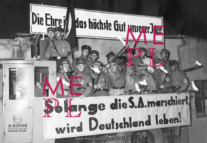 : Propaganda campaign of the SA in Berlin after the seizure of : Propaganda campaign of the SA in Berlin after the seizure of