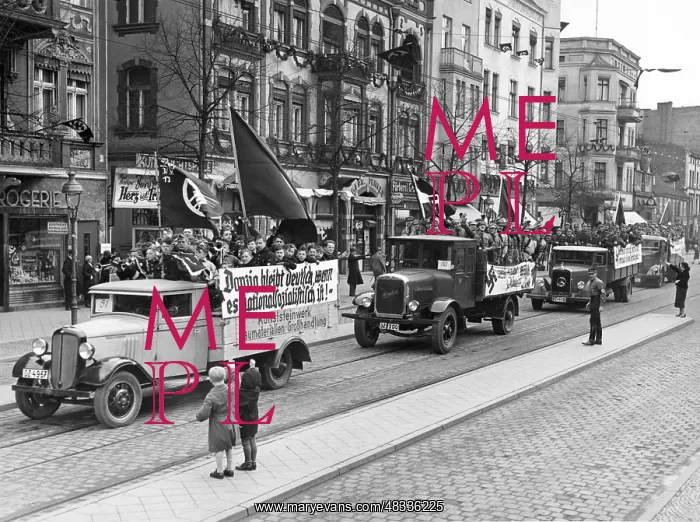 : Propaganda car of the NSDAP on the occasion : Propaganda car of the NSDAP on the occasion