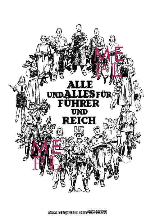 : Propaganda drawing, 1943 : Propaganda drawing, 1943