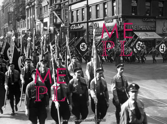 : Propaganda march of the DAF for the Reichstag elections : Propaganda march of the DAF for the Reichstag elections