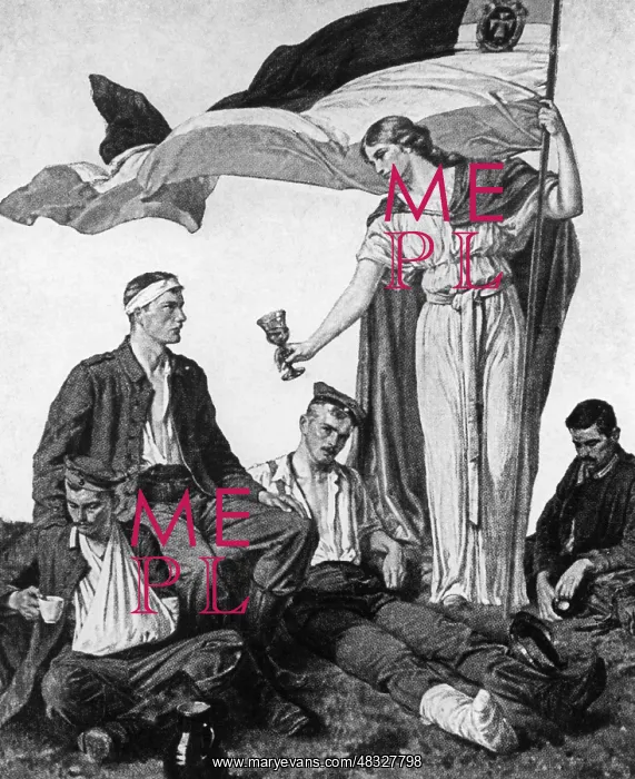 : Propaganda postcard, 1914 : Propaganda postcard, 1914