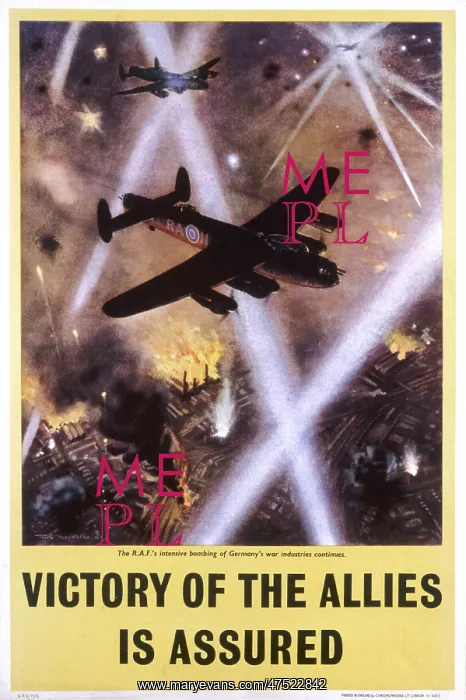 : Propaganda poster for the RAF : Propaganda poster for the RAF