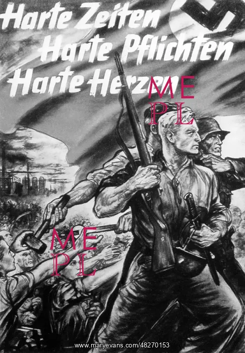 : Propaganda poster for the total war, 1943 : Propaganda poster for the total war, 1943