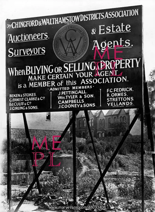 : Property Development Sign, Chingford and Walthamstow : Property Development Sign, Chingford and Walthamstow