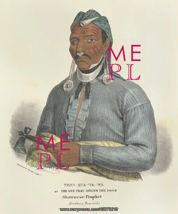 : The Prophet, Shawnee shaman, by George Catlin : The Prophet, Shawnee shaman, by George Catlin