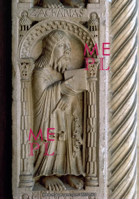 : Prophet Zechariah. Relief : Prophet Zechariah. Relief