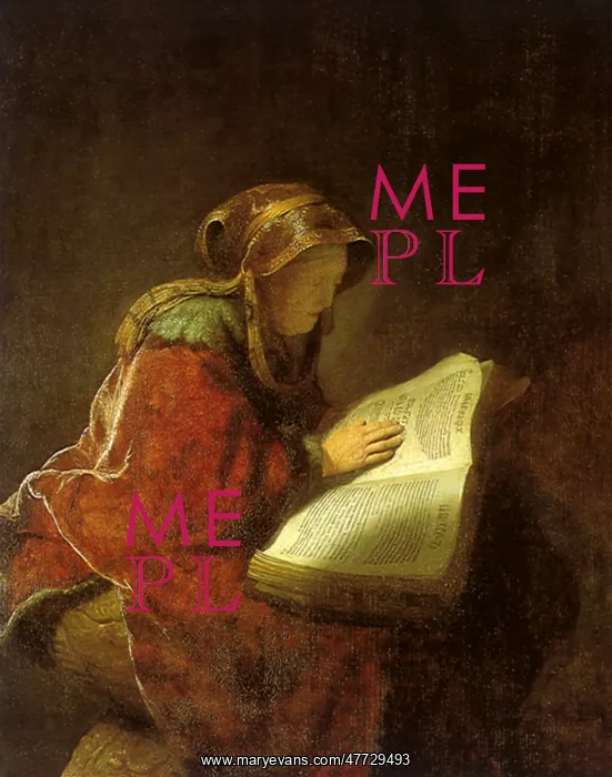 : The Prophetess Hannah, by Rembrandt : The Prophetess Hannah, by Rembrandt
