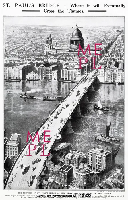  : Proposal for St. Paul's Bridge, London 1914