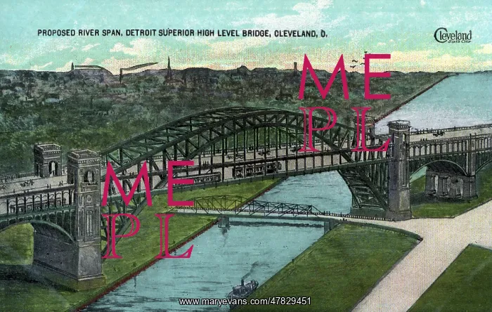 : Proposd Detroit Superior High Level Bridge, Cleveland : Proposd Detroit Superior High Level Bridge, Cleveland