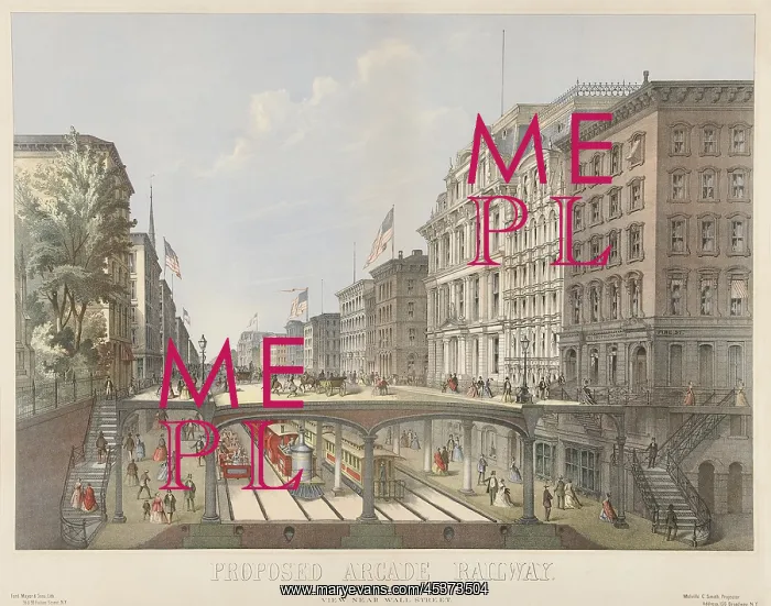 : A proposed arcade railroad, under Broadway : A proposed arcade railroad, under Broadway