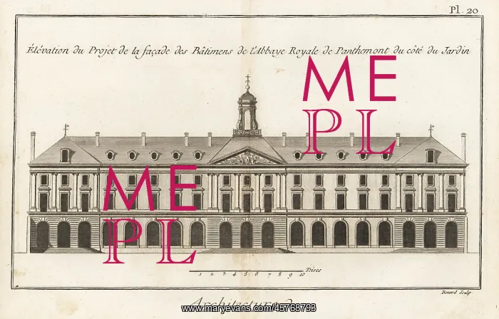: Proposed facade of Pentemont Abbey, Paris : Proposed facade of Pentemont Abbey, Paris