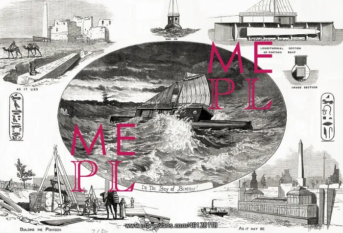 : Proposed method for removal of Cleopatra's Needle : Proposed method for removal of Cleopatra's Needle