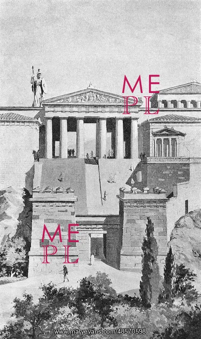 : Propylaea gateway in ancient Athens : Propylaea gateway in ancient Athens