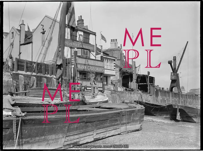 : Prospect of Whitby, Wapping Wall, Wapping, Tower Hamlets : Prospect of Whitby, Wapping Wall, Wapping, Tower Hamlets