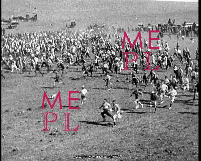 : Prospectors Running Across A Field In Australia : Prospectors Running Across A Field In Australia