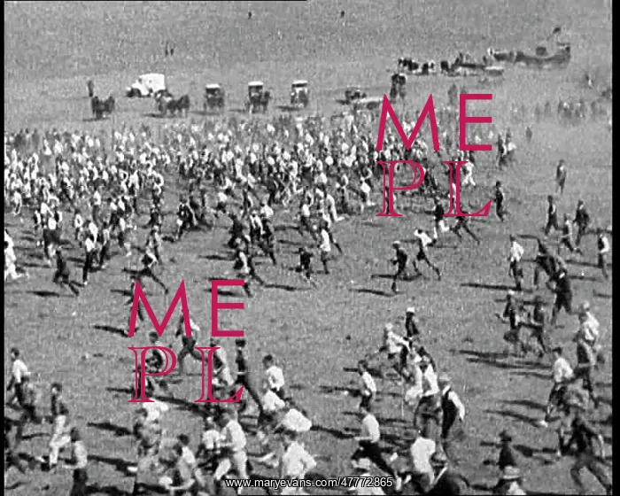 : Prospectors Running Across A Field In Australia : Prospectors Running Across A Field In Australia