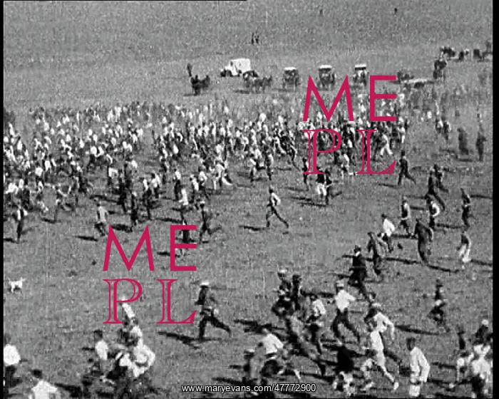 : Prospectors Running Across A Field In Australia : Prospectors Running Across A Field In Australia