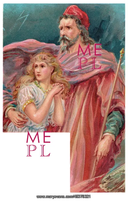: Prospero and Miranda in The Tempest : Prospero and Miranda in The Tempest